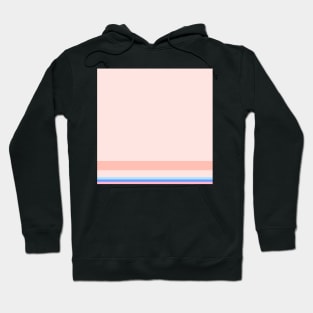 A superb amalgam of Fresh Air, Soft Blue, Baby Pink, Very Light Pink and Pale Rose stripes. Hoodie